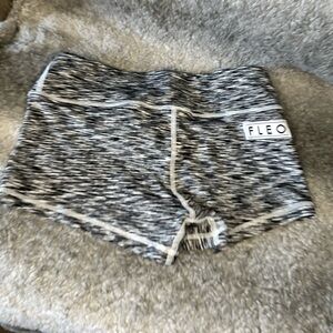 Fleo Black and White Patterned Shorts